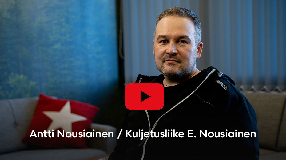 Videohaastattelu Antti Nousiainen / Kuljetusliike E. Nousiainen